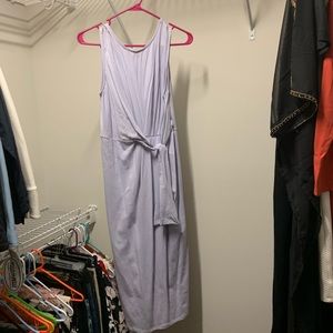 Light blue dress with v neck back